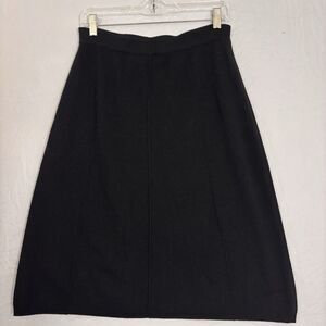 Fendi knit wool Skirt Knee Length Made In Italy Auth size L stretchy